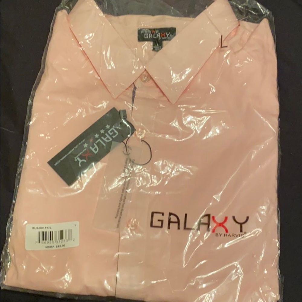 Men’s pink  Dress Shirt size Large